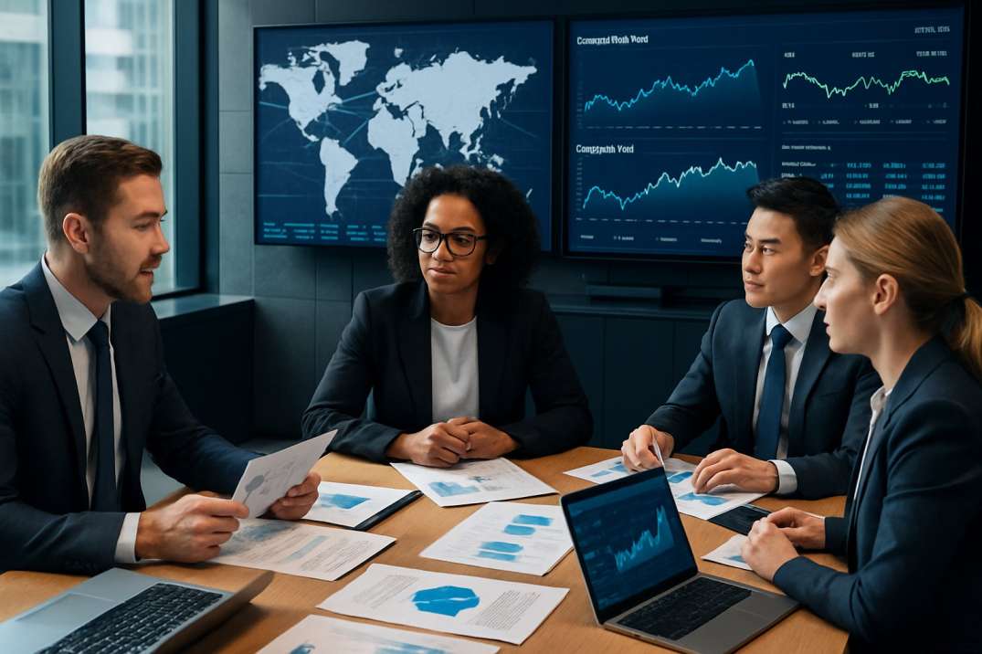 Benefits and Risks in Cross-Border Commodity Trade - professionals in a meeting